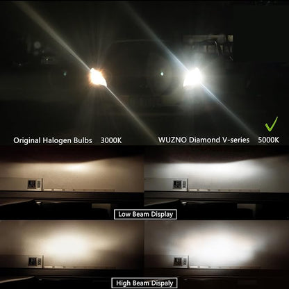 H9 Headlight BulbLight 12V 65W White 5000K High/Low Beam Car Light Bulb Automotive For Altima 2007-2018, Rogue 2015-2022, Malibu 2004-2012, Sentra 2013-2022 and others, Super Bright