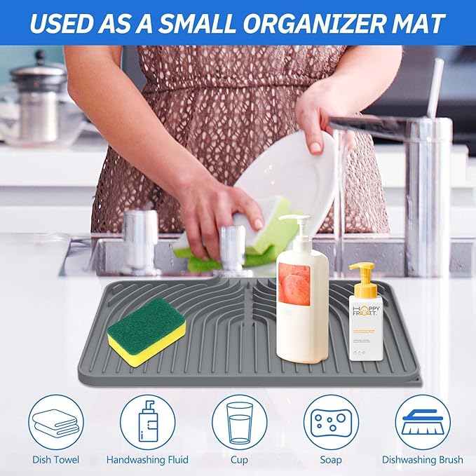 Dish Drying Mat for Kitchen Counter,