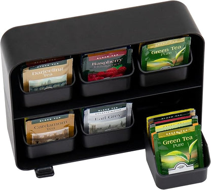 Mind Reader Tea Bag Organizer, Tea Station Organizer, Countertop Storage