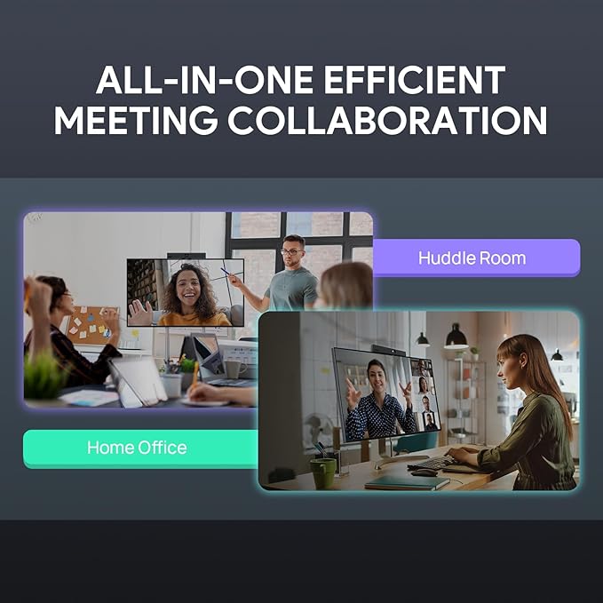 Yealink Video Conference Camera, 4K Webcam, 120° Ai Auto Framing, 8 Microphone