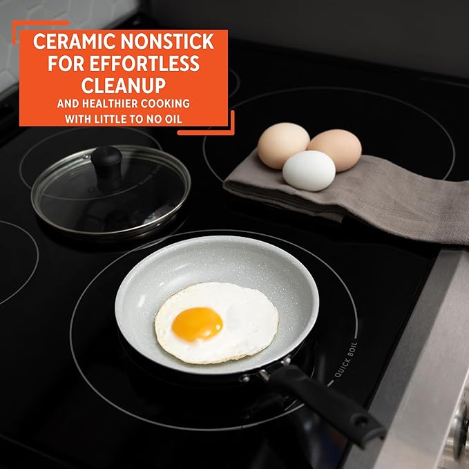 IMUSA 6.3” Gray Speckled Ceramic Mini Fry Pan