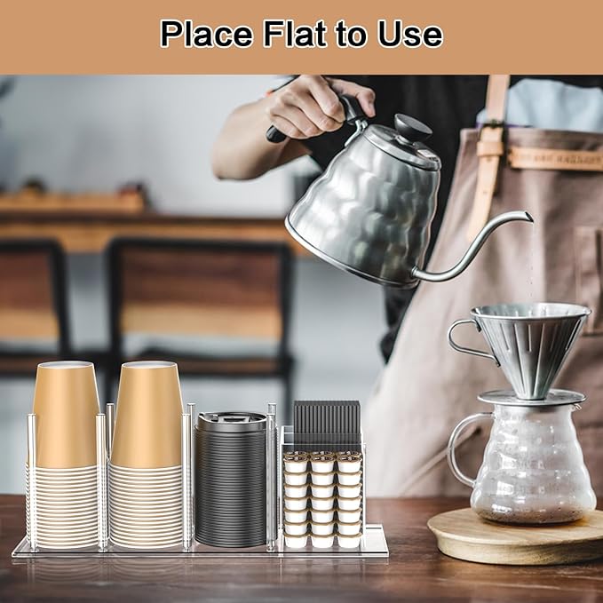 Acrylic Cup and Lid Holder