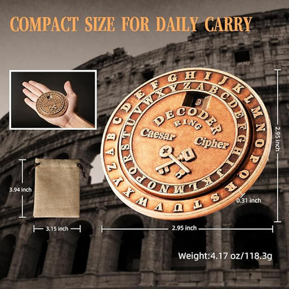VIGIamy Fidget Toys Adults Brain Teaser Puzzles Fidget Spinners Metal Anxiety Stress Relief Toy Mind Puzzles Escape Room Game ADHD Autism Fidget Sensory Toys Office Desk Toy (Copper)