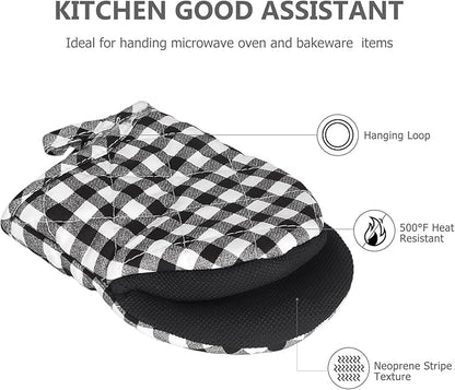 1 Pair Short Oven Mitts
