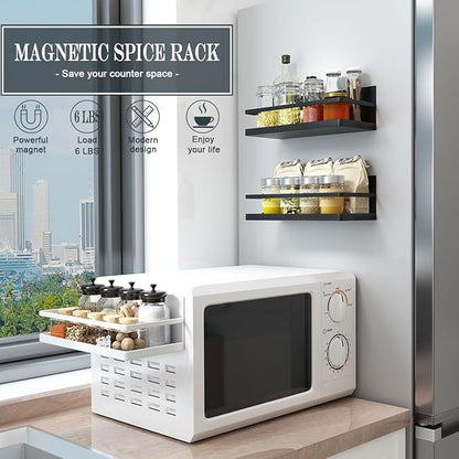 2 Pack Magnetic Spice Rack