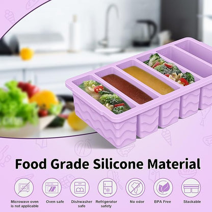 2-Pack Silicone Freezer Trays
