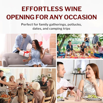 Forge Quality Compact Vertical Lever Corkscrew Wine Opener