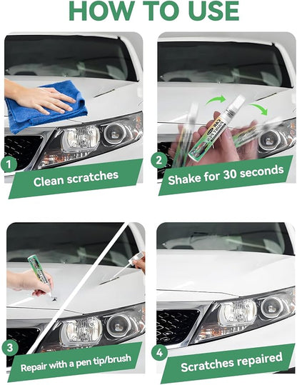 Car Touch Up Paint Silver Metallic, Color Accurate Car Scratch Repair Remover Pen Fix Auto Paint Chips and Nicks