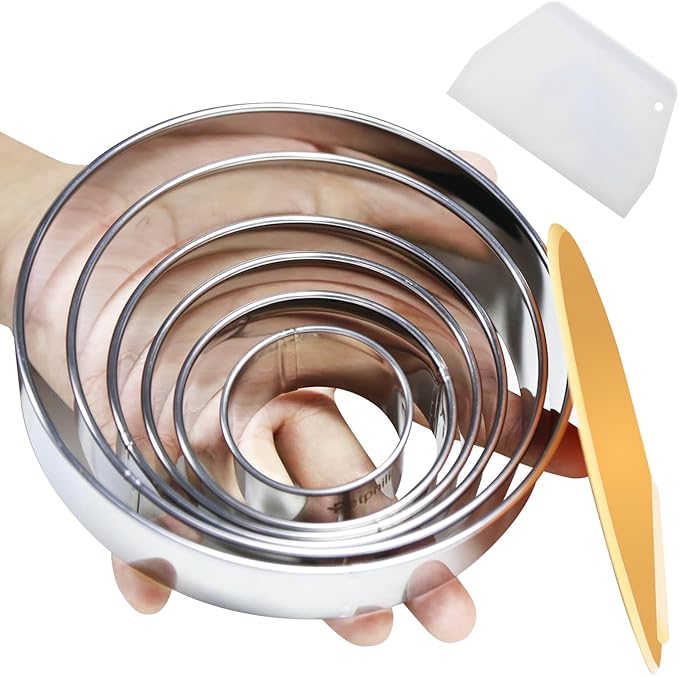 8pc Round & Circle Cookie Cutter Set