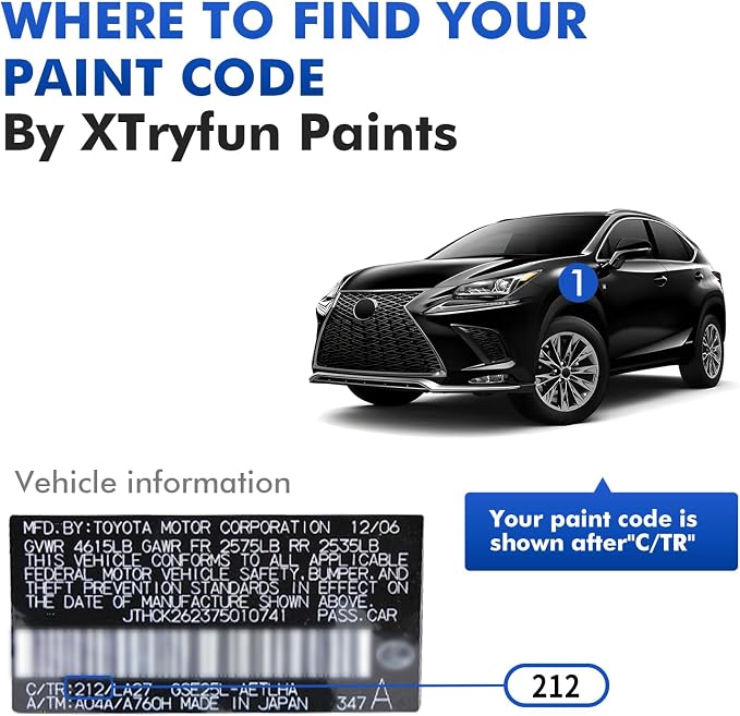 83 Ultra White Touch Up Paint for Lexus, DIY Car Paint Scratch Repair Kit, Automotive Paints, Quick & Easy Fix Scratch Repair for RX/NX/ES/IS/LS/LC/UX/RC