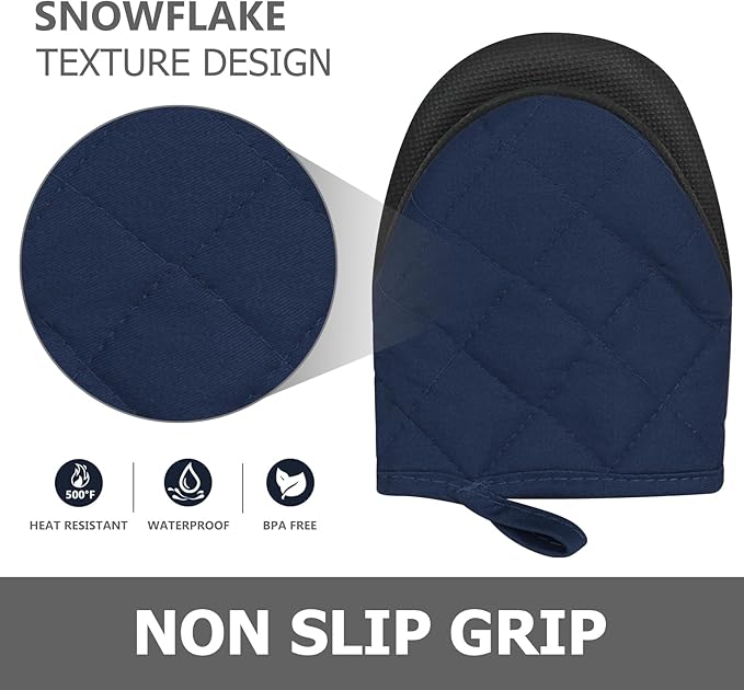 1 Pair Short Oven Mitts