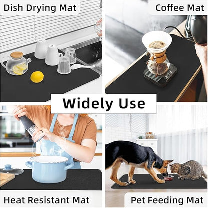 LOPNUR Kitchen Dish Drying Mat, 31.5"x17" Extra Large Dish Drying Mats