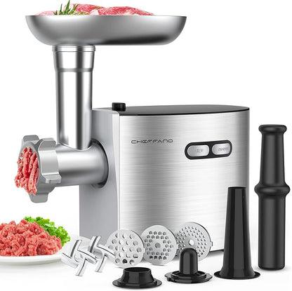 CHEFFANO Meat Grinder, 2600W Max Stainless Steel Meat Grinder Electric