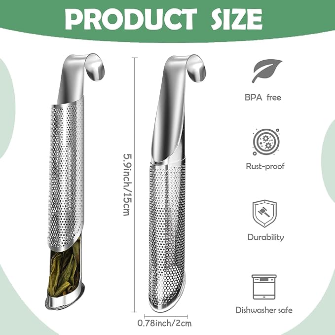 2 Pack Tea Infusers, Extra Fine Mesh Tea Strainer
