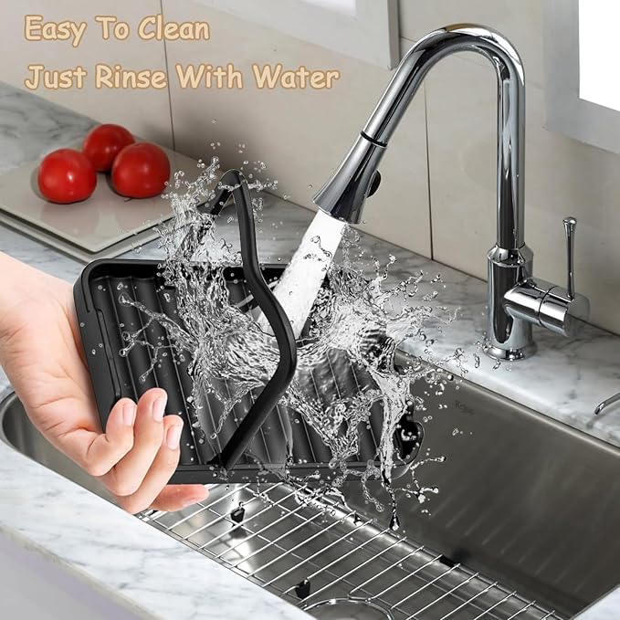 Spoon Rest with Lid Holder, Stainless Steel Lid Holder While Cooking &