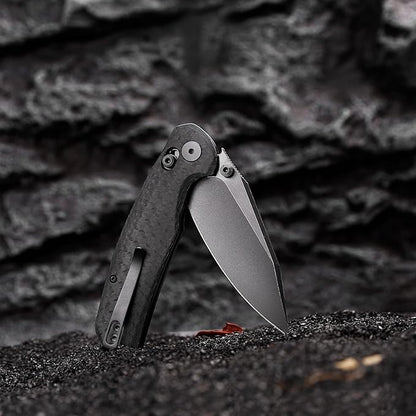 Crossbar Lock Folding Knives, 3.34??14C28N EDC Knife for Men, Pocket Knife with Clip,Thumb Studs,G10 Handle,Outdoor Camping,Hornet-CG