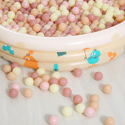 Realhaha Ball Pit Balls 50 100 200 500 Play Balls Plastic Balls for Baby Girls Toddlers Kids Play Tent Pool Playhouse Playpen Party Decoration