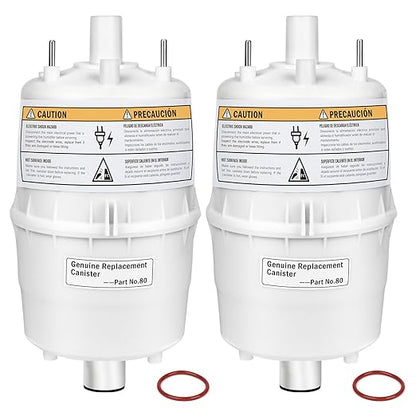80 Canister Substitute for Aprilaire 800 Replacement Canister OEM, 80 Steam Canister Replacement for Aprilaire 800 Canister, 80 Canister for Aprilaire 800 801 865 866 Whole House Humidifiers 2 Pack