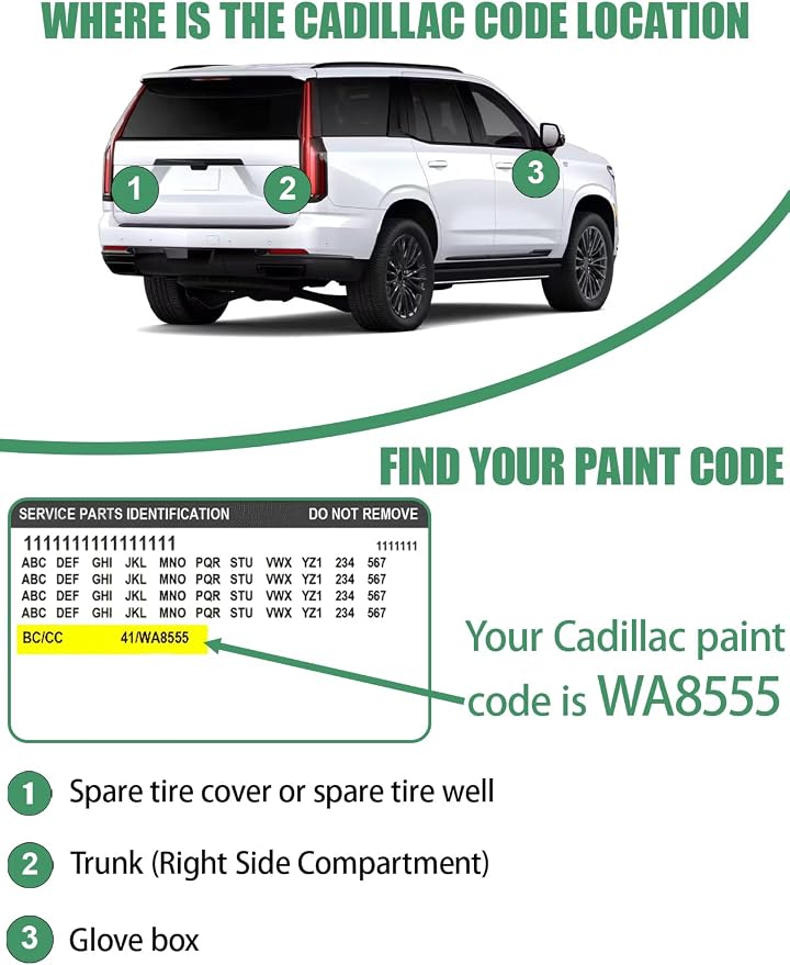 Argent Silver Metallic(GXD/WA130H) Touch Up Paint Pen for Cadillac,Car Paint Scratch Repair Pen Quick and Easy Fix Auto Paint Scratch