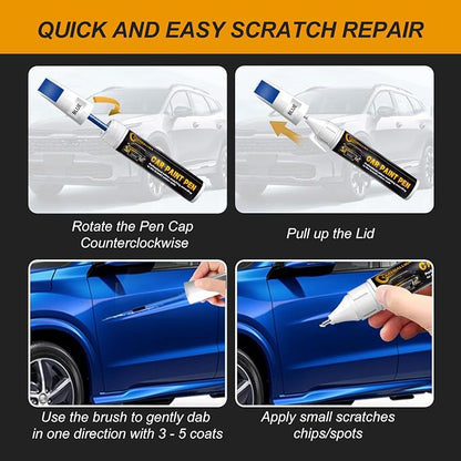 Car Touch Up Paint for Honda(NH-731P Crystal Black Pearl), Color Accurate Car Scratch Repair Remover Pen,Auto Paint Quick and Easy to fix Vehicle Chips and Nicks Scuff