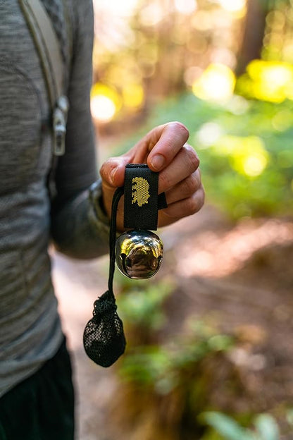 Coghlan's Magnetic Bear Bell with Silencer, Yellow ??Outdoor Safety for Hiking, Camping, and Wildlife Protection ??Noise Alert Deterrent for Bears and Other Wildlife