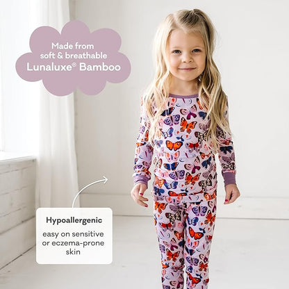 Little Sleepies Two-Piece Pajama Set for Boys & Girls, Soft Viscose from Bamboo Toddler Pajamas for Kids, Family Matching PJs