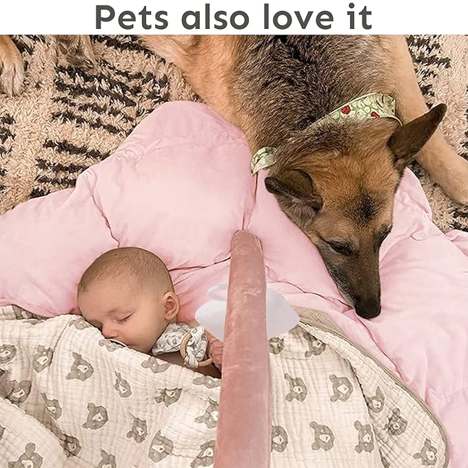 5-in-1 Thick & Plush Baby Play Gym, Baby Play Mats for Floor, Tummy Time Mat with 6 Toys, Cat Bed Dog Bed, Convertible Stage-Based Developmental from Babies to Toddlers, Ball Pit, Pet Cushion Cloudico