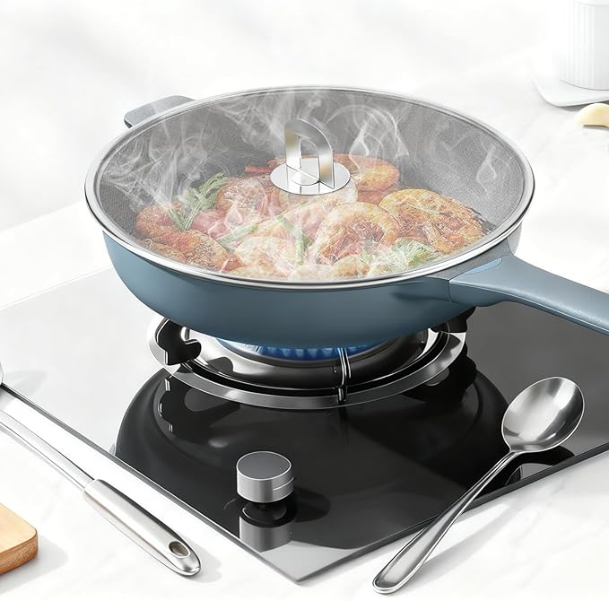 3 PCS Splatter Screen for Cooking, 25/29/ 33 cm Stainless Steel Grease Splatter