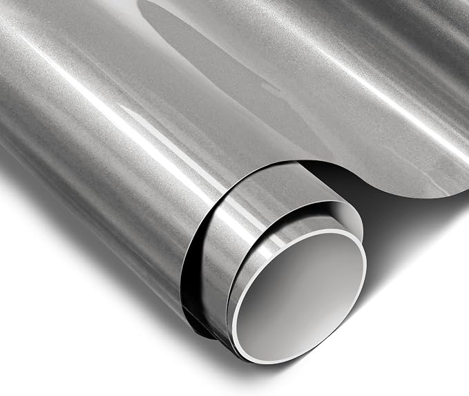 ColorFusion PPF by VViViD, Gloss GT Silver Dry Apply PPF Vinyl Car Wrap Roll 10ft x 5ft