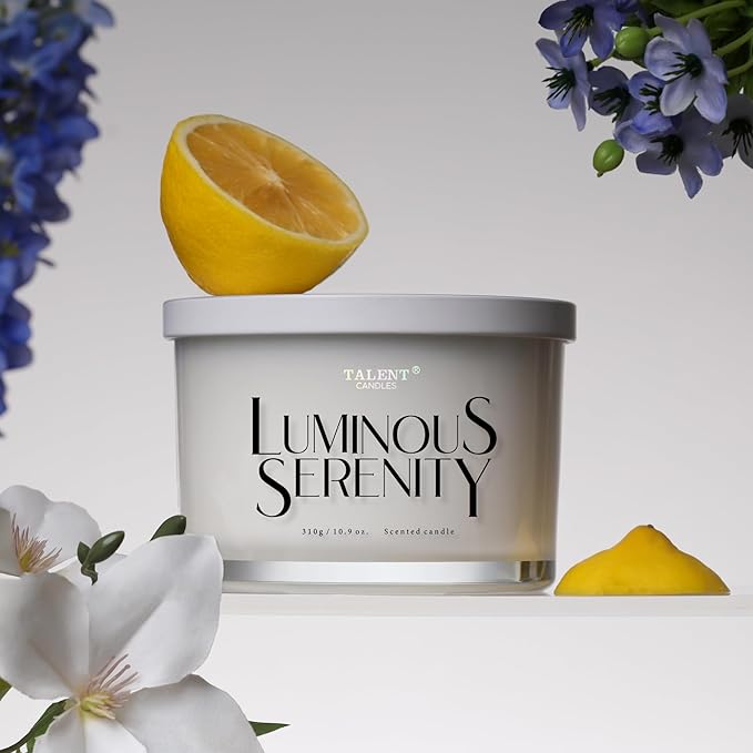 Scented Candles for Home - Large 3 Wick Jar Candles - Natural Soy Wax Candles Gifts for Women & Men - Aromatherapy Aesthetic Candles