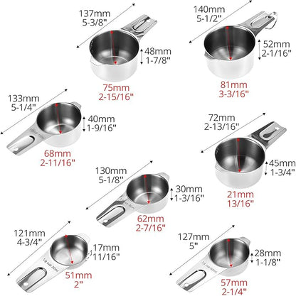 QWORK Stainless Steel Measuring Cups