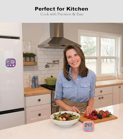 Digital Timer for Classroom Teachers Students, Magnetic Kitchen Countdown Timer