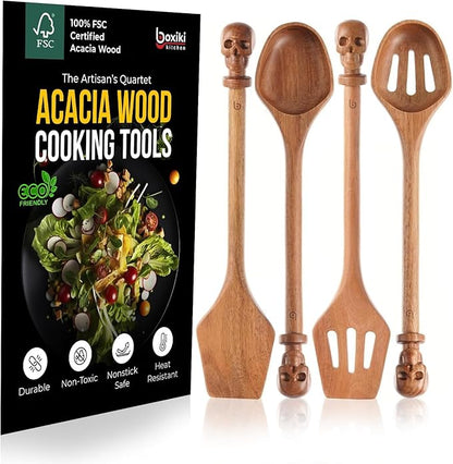 Acacia Wood Cooking Utensil Set