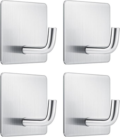 Adhesive Wall Hooks for Fire Blankets - Mondoshop Waterproof Stainless Steel Hooks for Home Office and Outdoor Hanging, Max Load Capacity 6.6 lbs