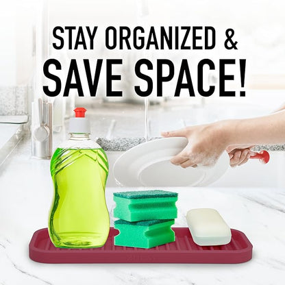 Zulay Kitchen Silicone Sponge Holder