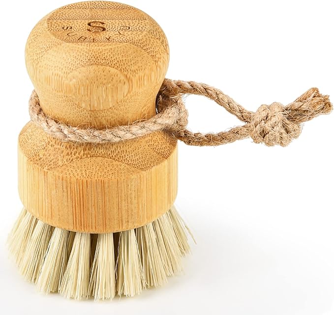 SUBEKYU Bamboo Dish Scrub Brushes