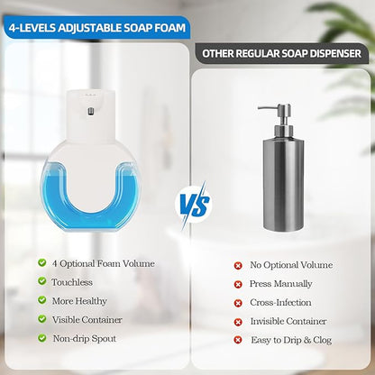 Automatic Soap Dispenser Touchless, Rechargeable Foaming Soap Dispenser