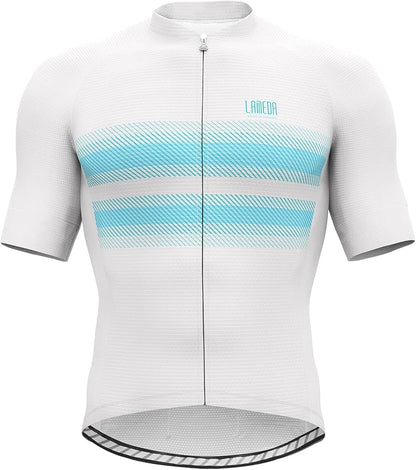 LAMEDA Men's Cycling Jersey Breathable Lightweight Bike Jersey Short Sleeve Quick Dry Moisture Wicking Biking Shirts