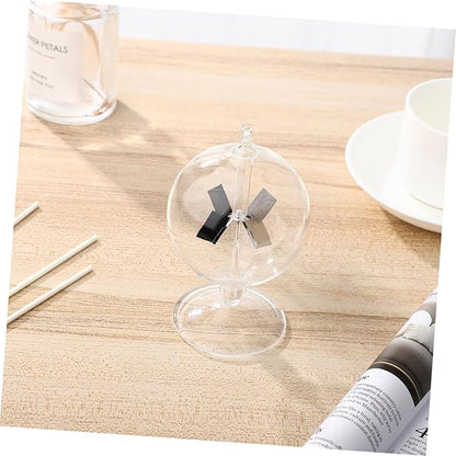 iplusmile Solar Power Radiometers, Sun Light Energy Vanes Windmill Rotating Glass Crookes Educational Teaching Study Tool for Office, Home, School