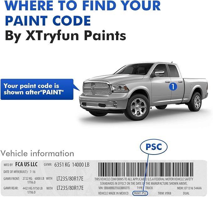 PRP/JRP Deep Cherry Red Touch Up Paint Compatible with Dodge, DIY Car Paint Scratch Repair, Automotive Paints, Quick & Easy Fix Scratch Repair for RAM/Durango/Grand Caravan/Promaster