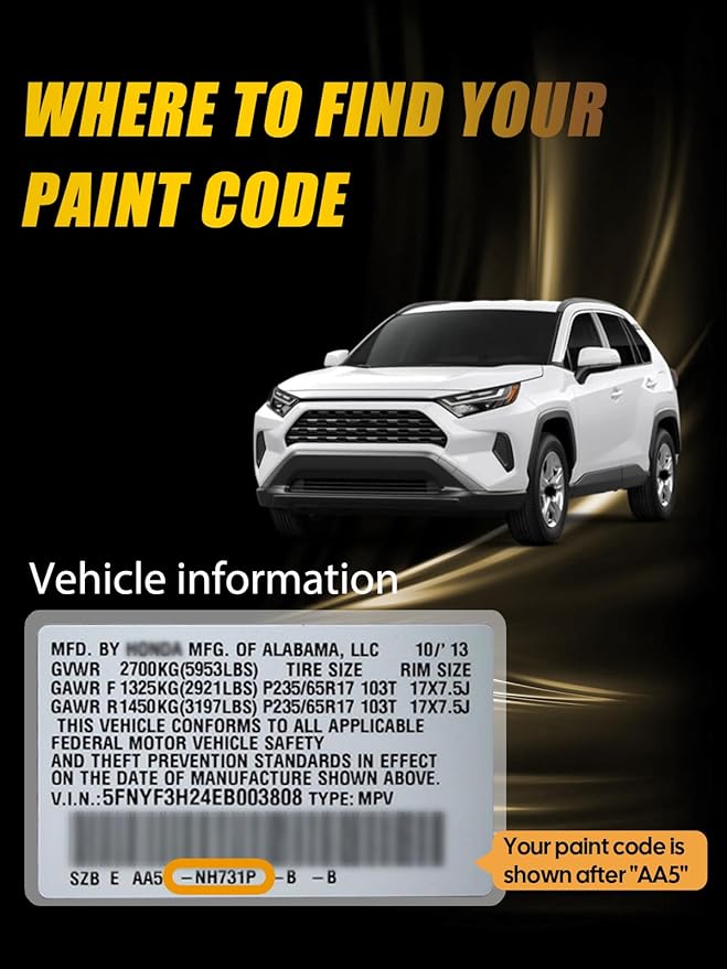 1D6 Silver Sky Metallic Touch Up Paint Compatible with Toyota, Exact Match Car Paint Pen Automotive Scratch Repair Remover Kit Quick & Easy Solution for Vehile Chips