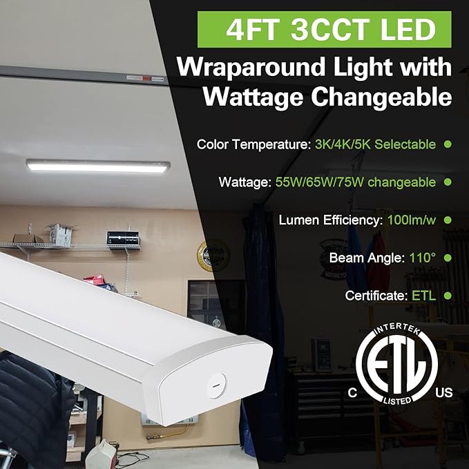 4FT LED Flush Mount Wraparound Light,