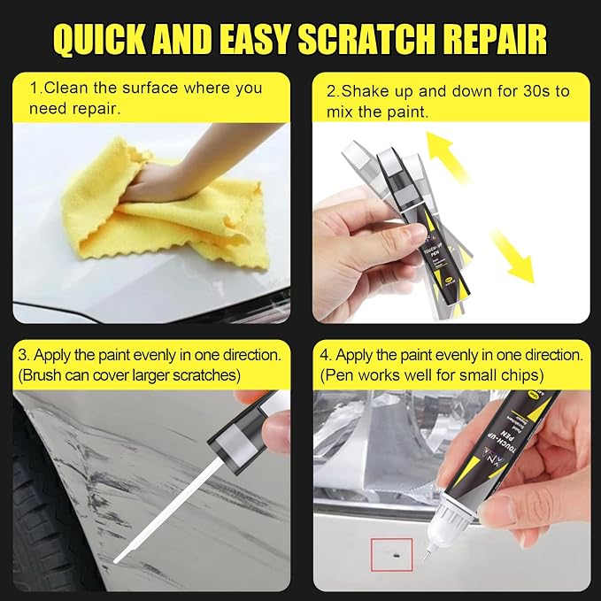 XNA Olive Green Pearl(PFP/KFP) for Dodge Ram Touch Up Paint, 2 in 1 Car Scratch Remover with Pen Tip and Brush, Exact Color-Matched for Car Paint Scratch Repair, Quick & Easy Fix Chips and Nicks