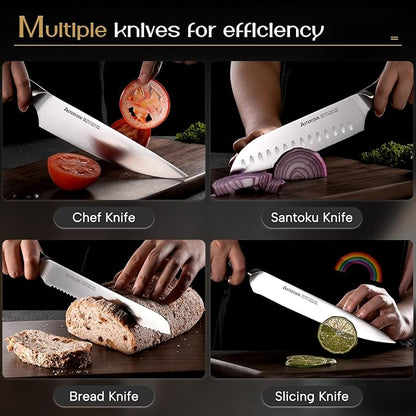 Astercook Knife Set, Kitchen Knives Set