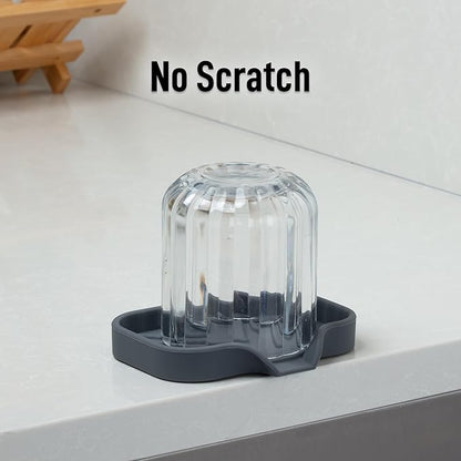 Zulay Kitchen Small Silicone Sponge Holder – Space-Saving Sink Organizer Tray