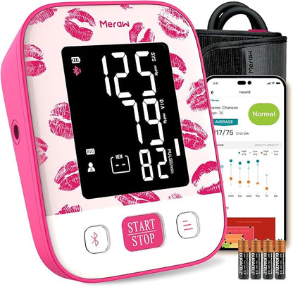 Meraw Blood Pressure Monitor Home Use, Blood Pressure Cuff Digital Arm