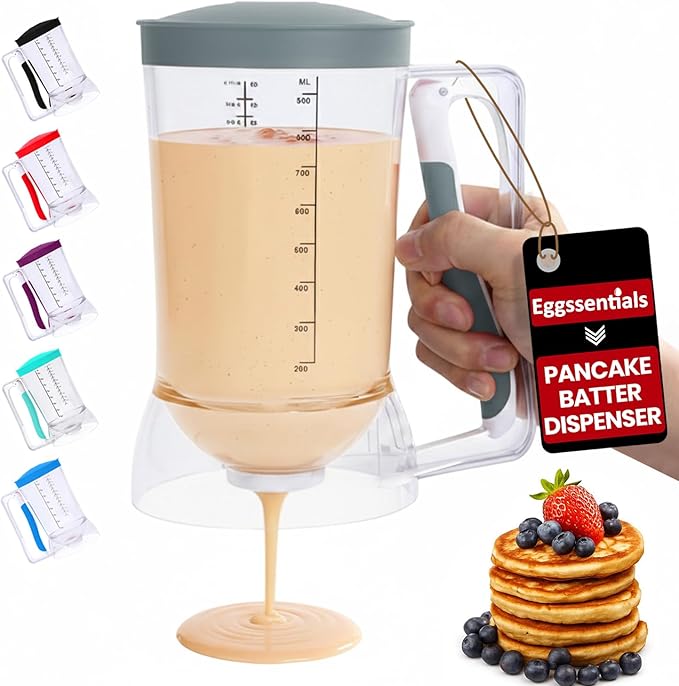Eggssentials Pancake Dispenser – Easy Control Cake Mix Dispenser