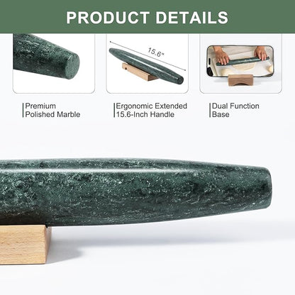 French Marble French Rolling Pin