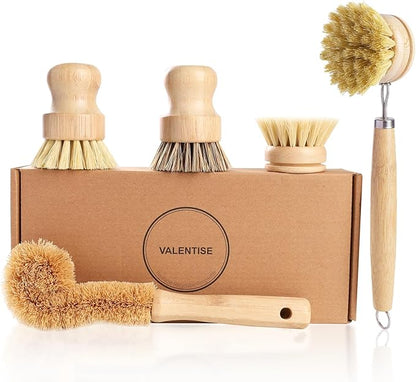 Bamboo Dish Brush Set