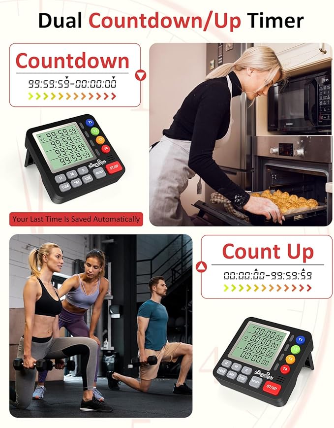 Digital Kitchen Timer for Cooking